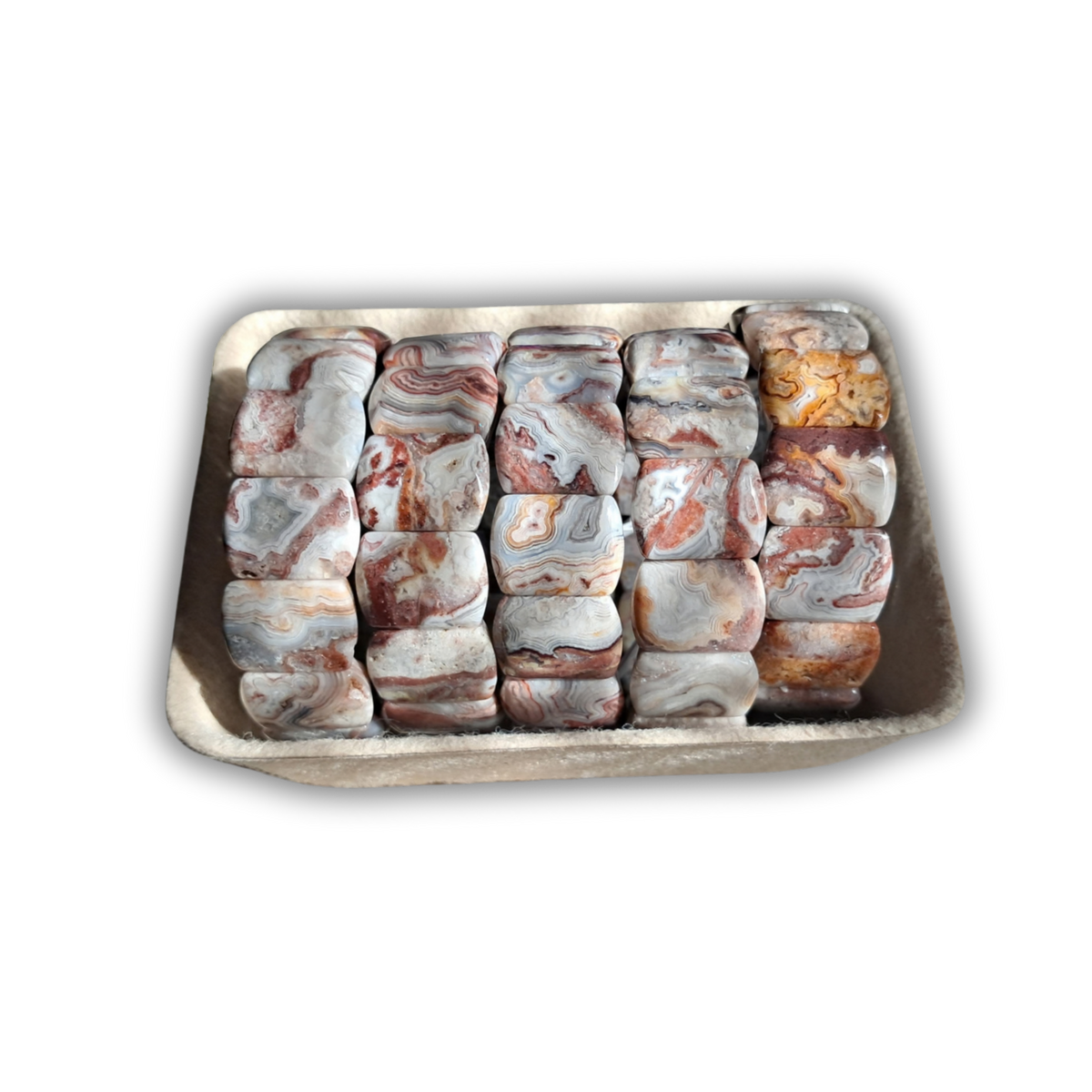Crazy Lace Agate Bangles
