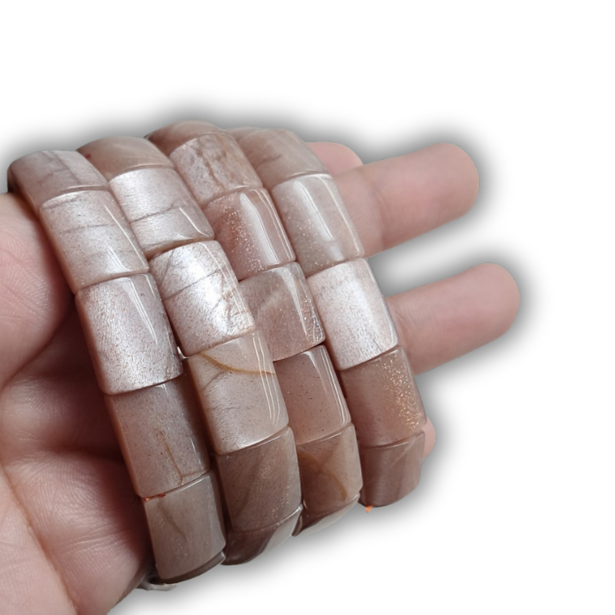 Peach Moonstone Bangle